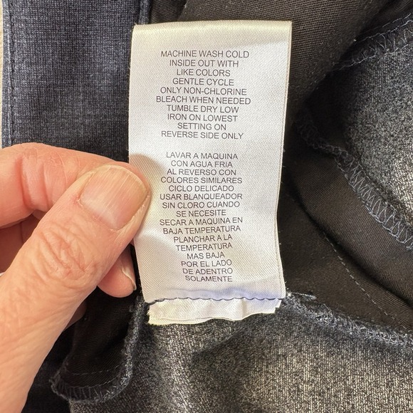 Democracy Pants Womens 22W Blue Ab Solution Plaid Skyrise Dark Academia Cropped - Picture 12 of 12